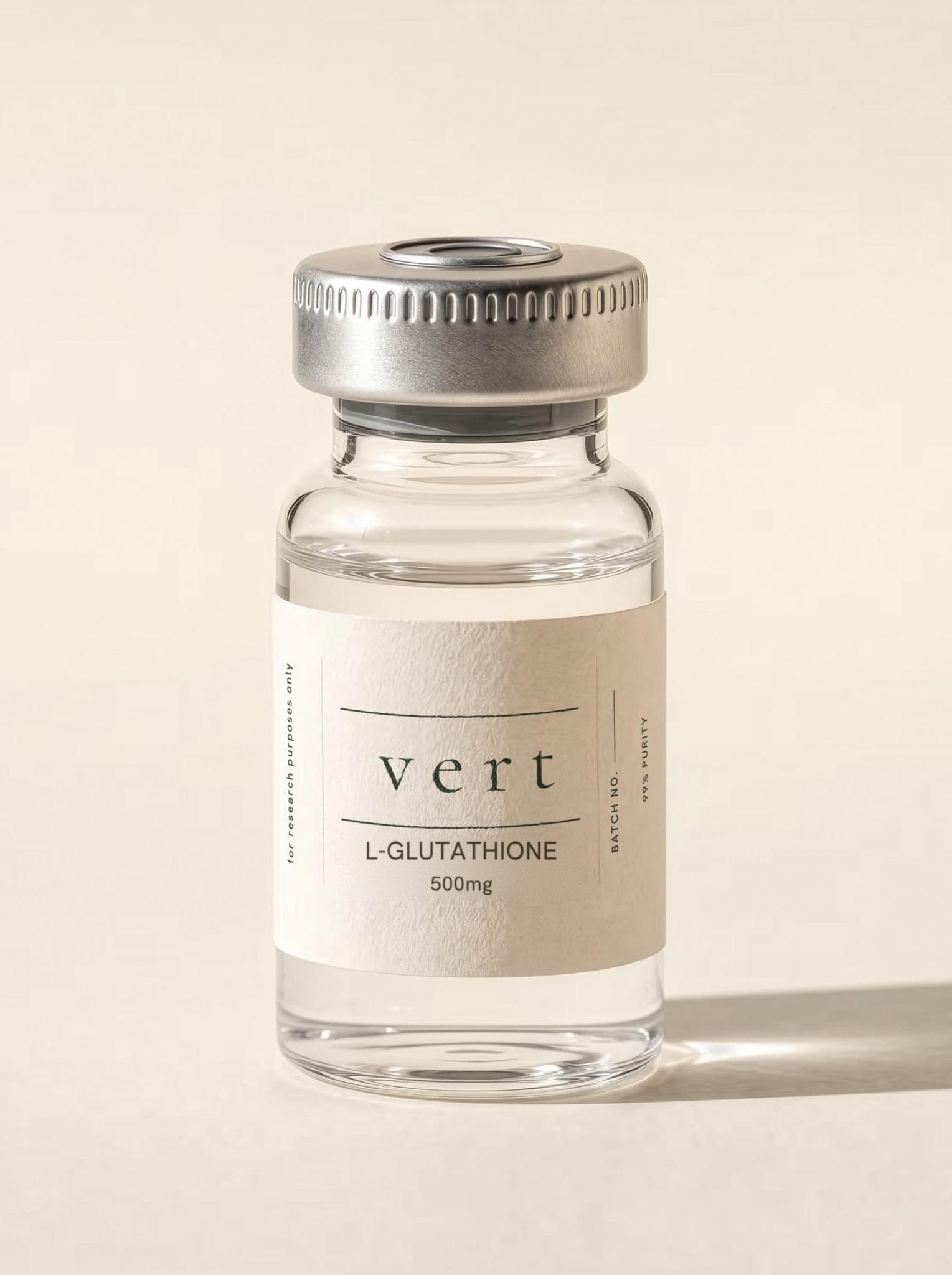 L-Glutathione research peptide vial